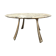 Marble and cast aluminum table by Michèle Charron, 1970