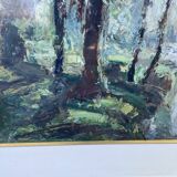 Painting by Abbé Calès, signed and framed.