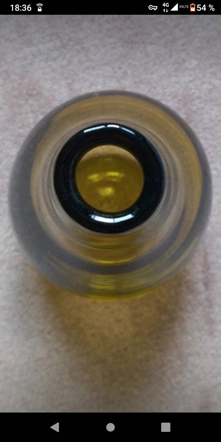 Olive green khaki glass drop vase Habitat
