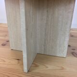 Square travertine coffee table