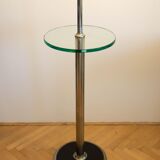1930s Floor Nickel Lamp with Side Table – Functionalism, Bauhaus