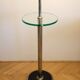 1930s Floor Nickel Lamp with Side Table – Functionalism, Bauhaus