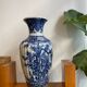 Vase chinois en blanc bleu