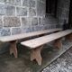 Paire de bancs rustiques 265 cm