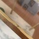 Authentique Table d'Appoint Hollywood Regency — Laiton Patiné et Verre