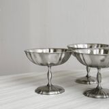 Set of 6 vintage stainless steel bowls
