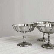 Lot de 6 coupelles vintage en inox