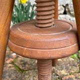 Vintage Adjustable Screw Stool