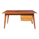 Scandinavian minimalist desk with compass feet