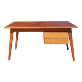 Scandinavian minimalist desk with compass feet