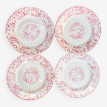 Plates Bouquet of roses Gien