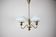 Mid-Century Brass Chandelier, Czechoslovakia, 1970s, Made in Jablonec Glassworks