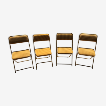 Lot of 4 chairs Lafuma 1970