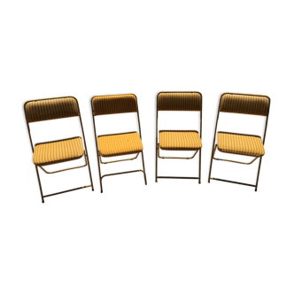 Lot of 4 chairs Lafuma 1970