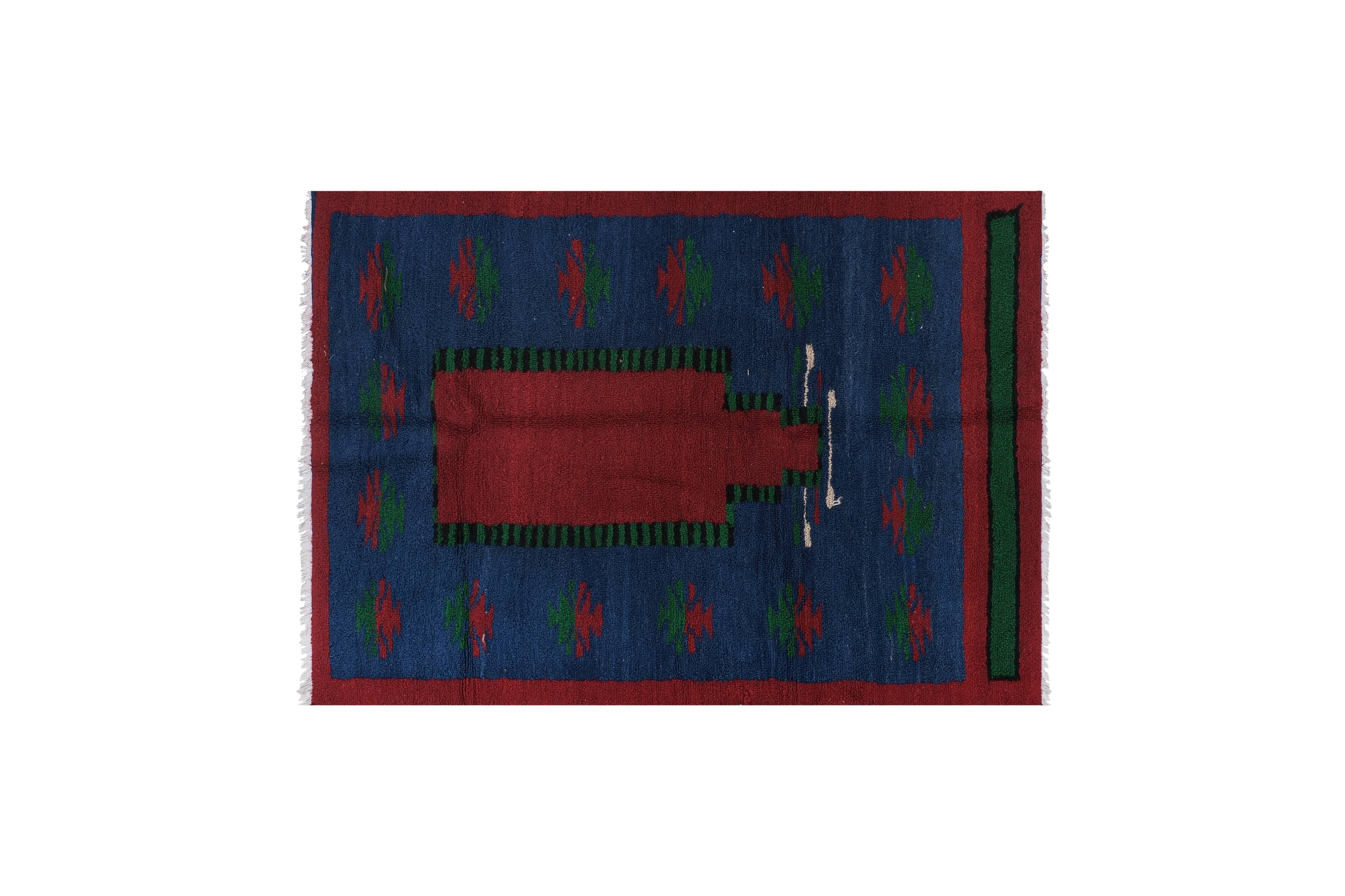 Vintage Turkish Oushak Rug Handwoven 114x163 cm