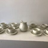 Coffee, cups, Bernardaud Limoges porcelain service.