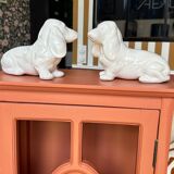 Pair of ceramic dogs