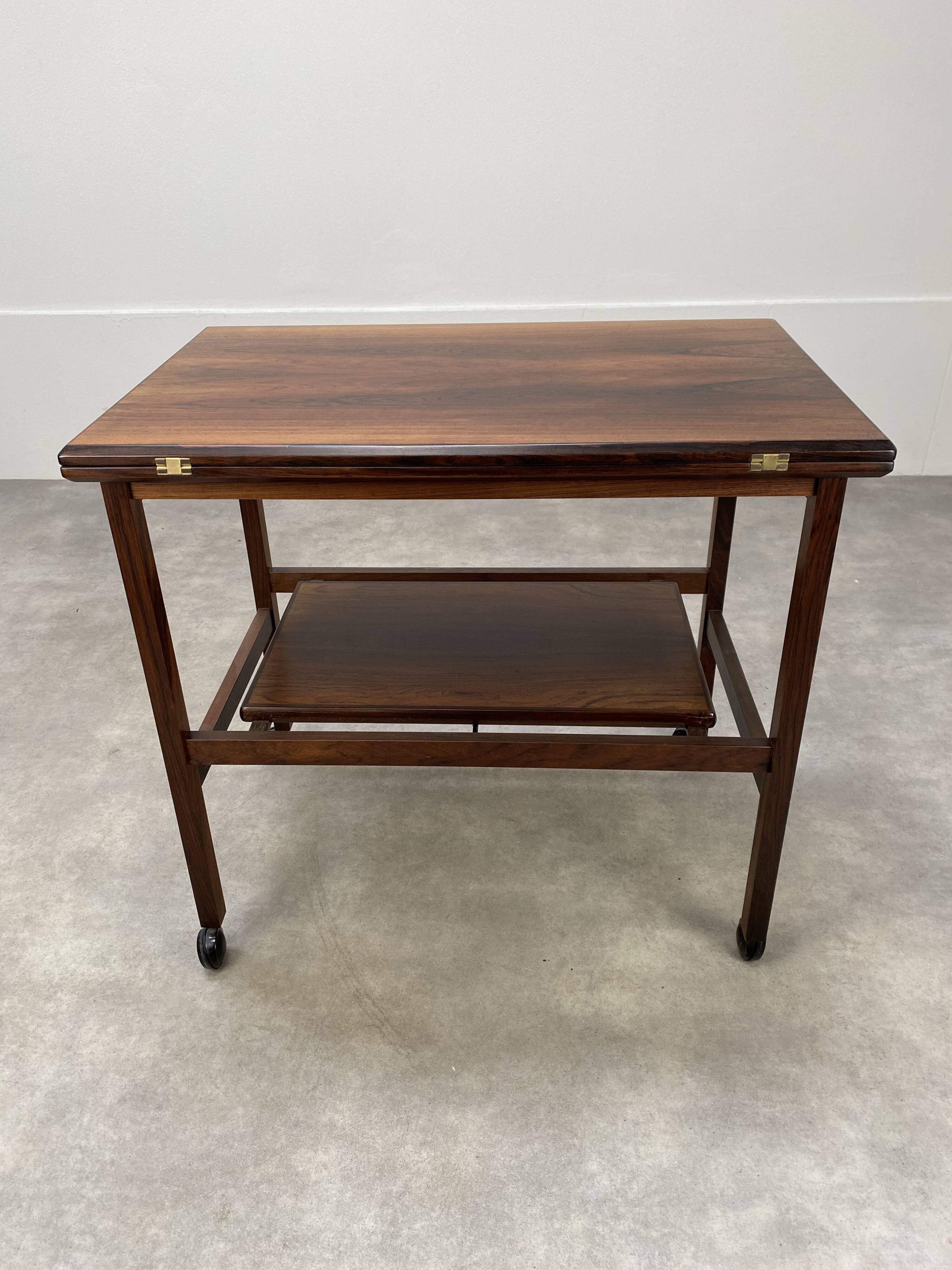 Scandinavian service arrebo mobler rosewood wallet tray