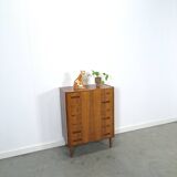 Mid-Century Deens Westergaards, Silkeborg palissander ladekast 6 lades