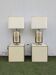 Pair of Philippe Cheverny lamps on bases, vintage 1970.
