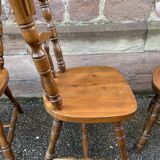 6 chaises windsor restaurant style Western taverne vintage 1980s