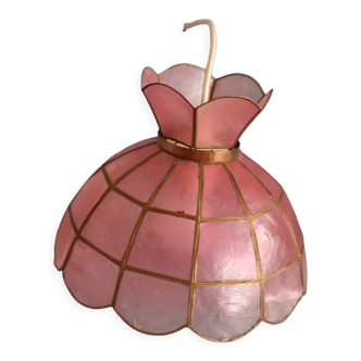 Pink mother-of-pearl chandelier