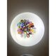 Murrine sphere in glass with multicolored murrine
