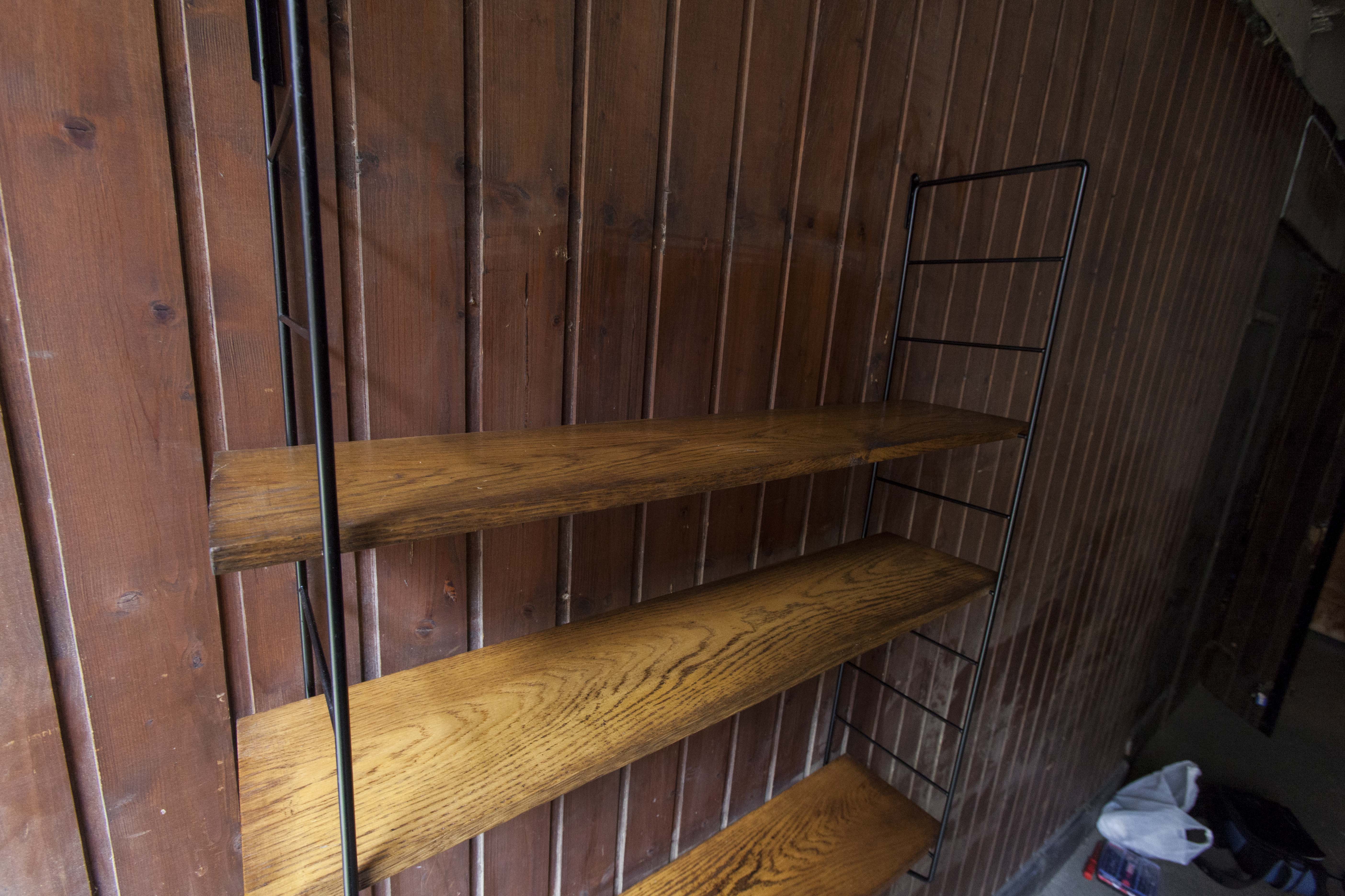 Black Thong and solid beech shelf