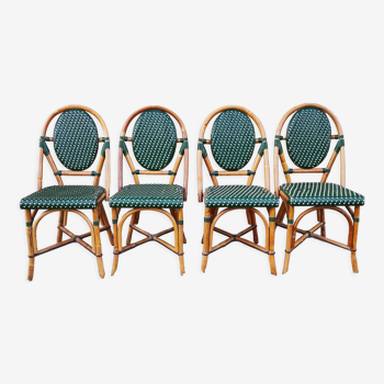 4 chaises vintage de bistrot parisien