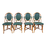 4 vintage parisian bistro chairs