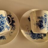 Coffee cups and saucers porcelain Royal Copenhagen