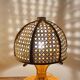 Pair of Italian rattan lamps