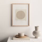 Abstract painting on paper signed Eawy.