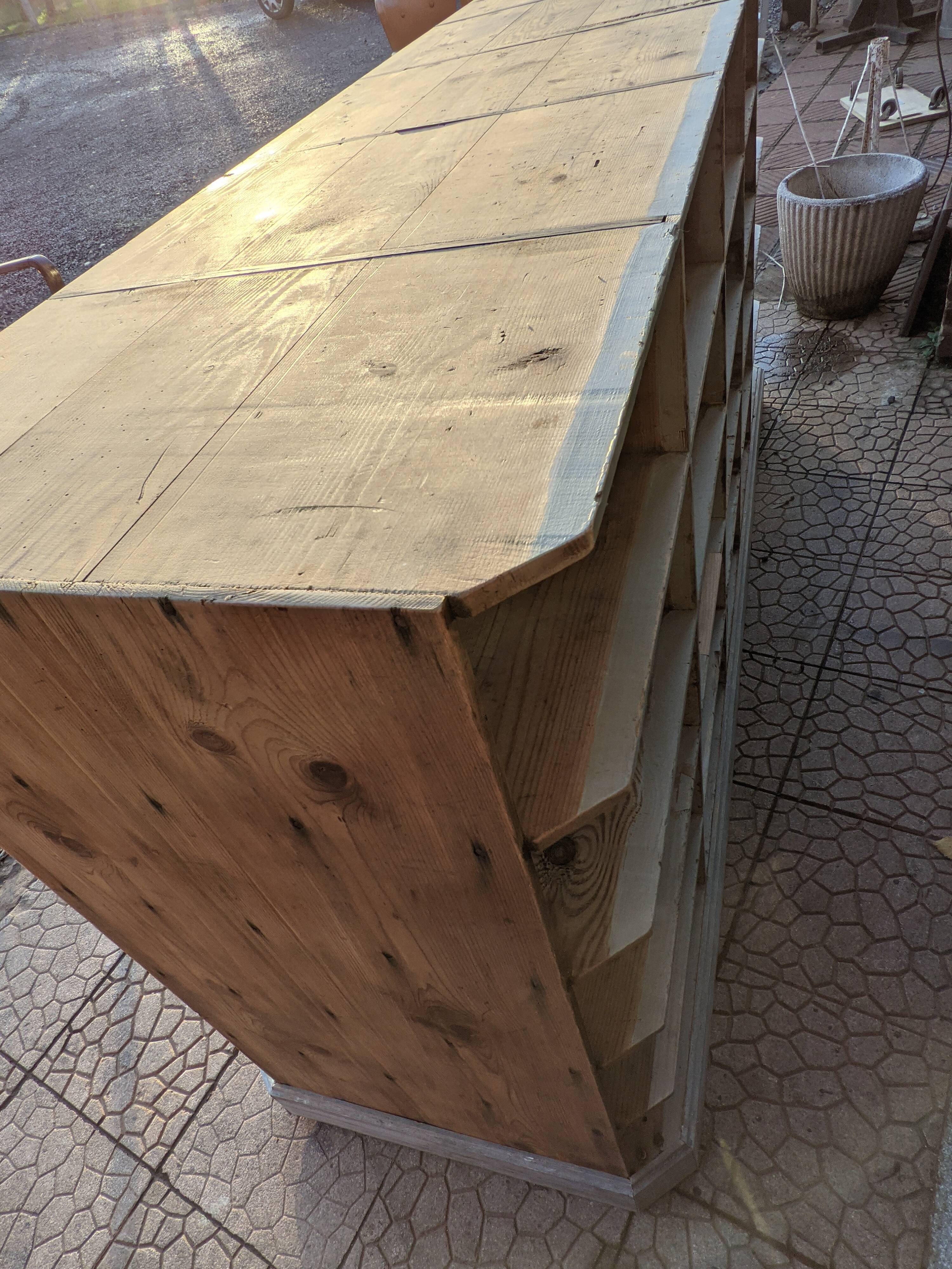 Wooden locker cabinet