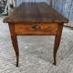 Table de ferme ancienne de style Louis XV avec 2 tiroirs