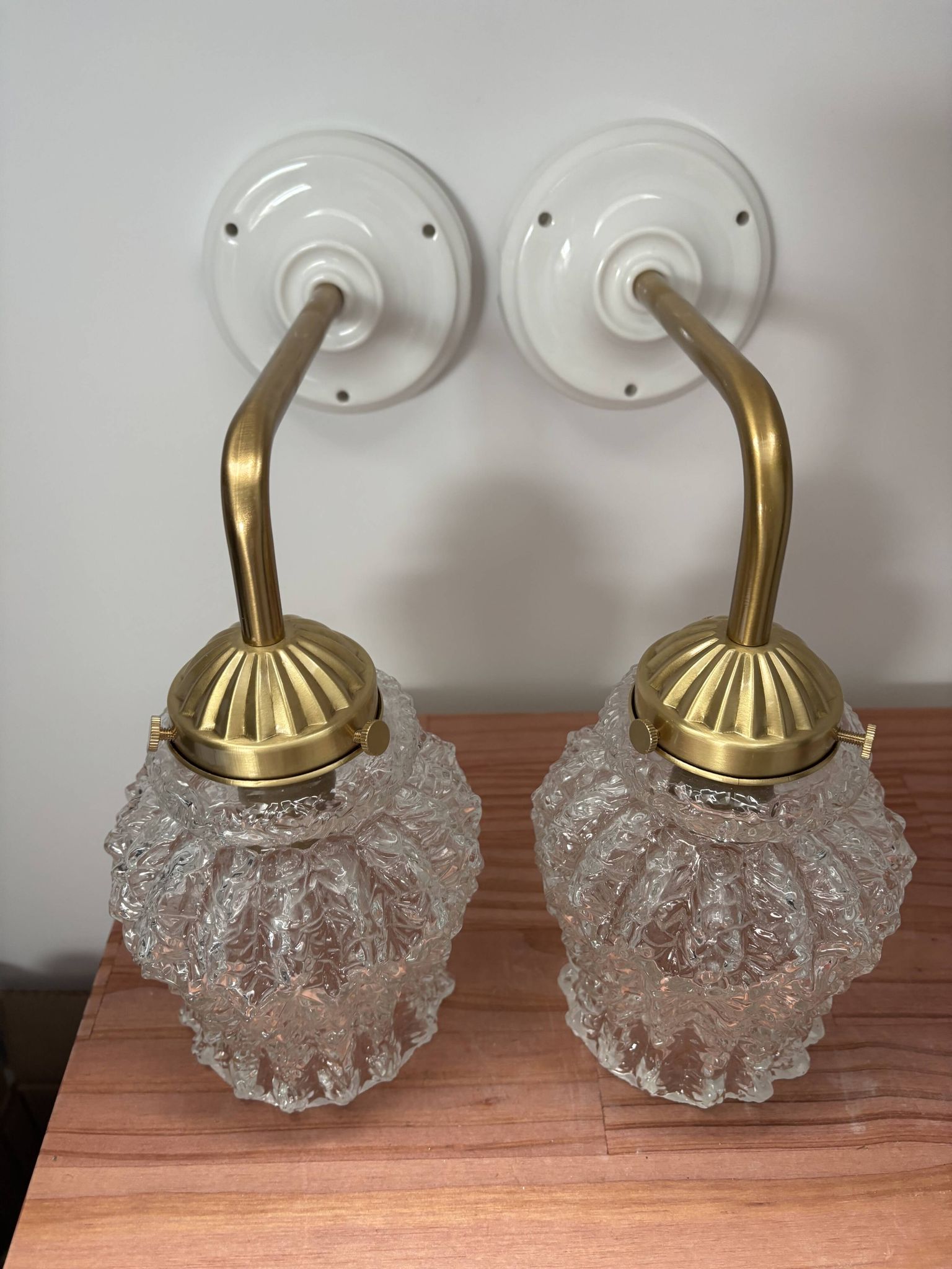 Paire d’appliques murales vintage