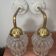 Paire d’appliques murales vintage