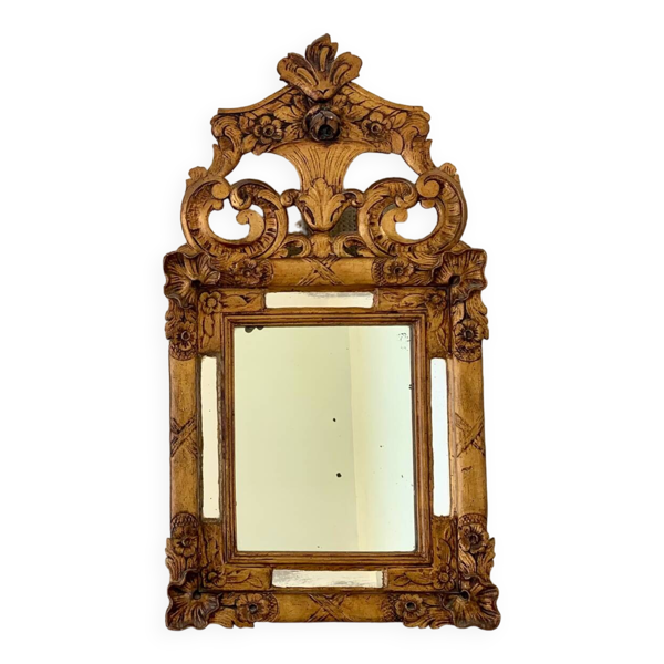Miroir ancien bois doré - Bon état sur Selency