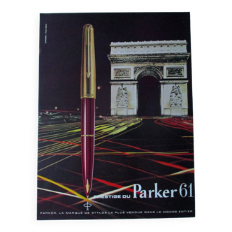 Ancienne publicité stylo PARKER 61