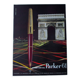 Old PARKER 61 pen advertisement