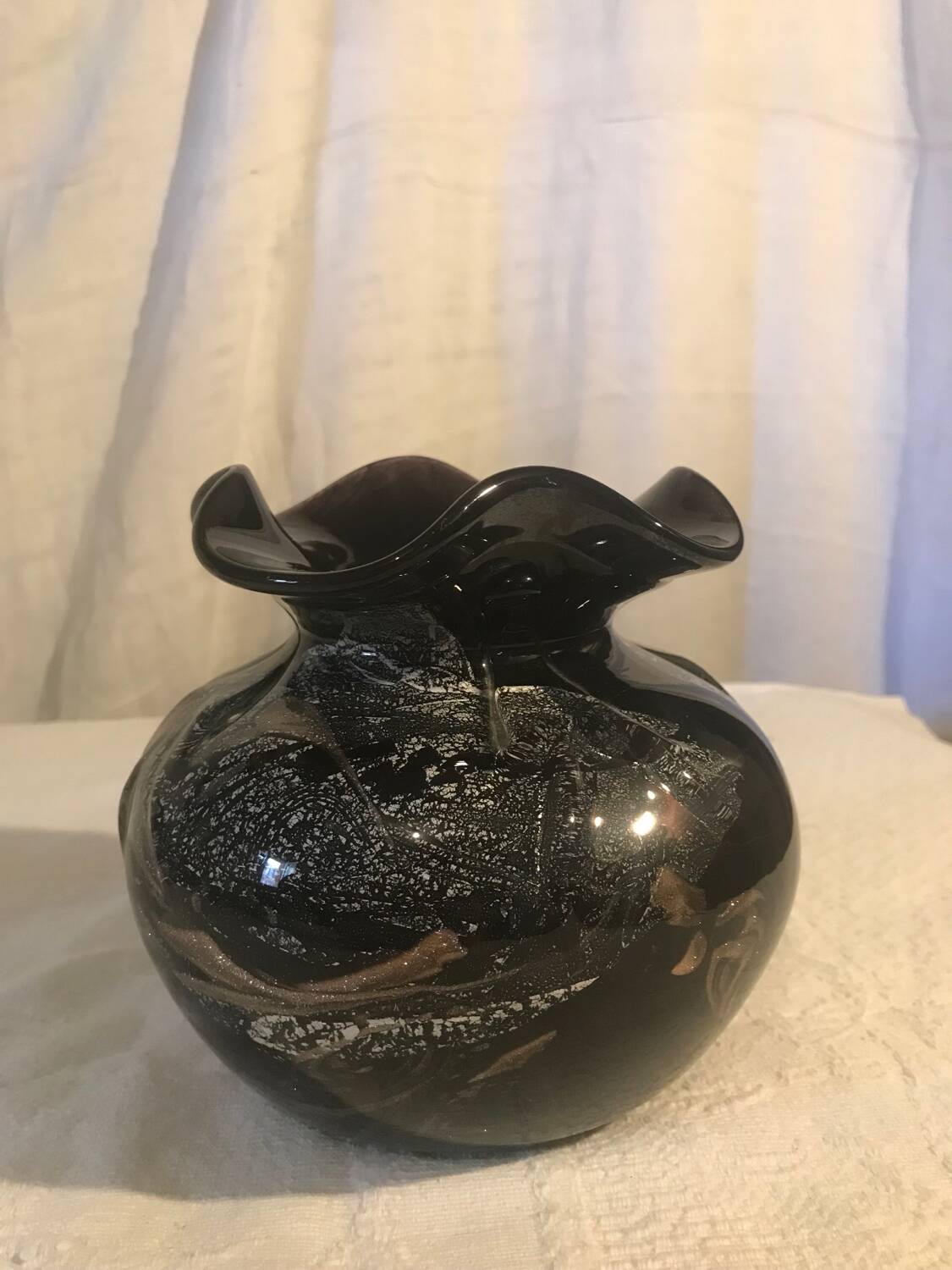 Glass paste vase - Bob le Bleïs