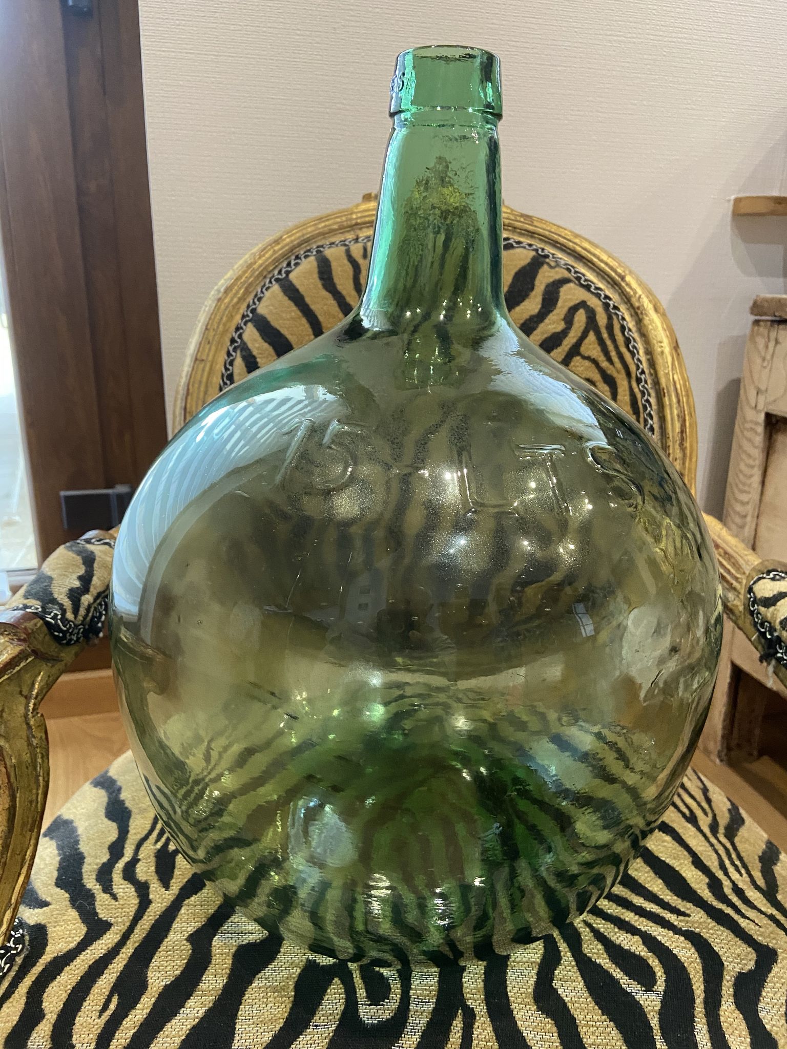 Dame jeanne bonbonne 15 litres verte