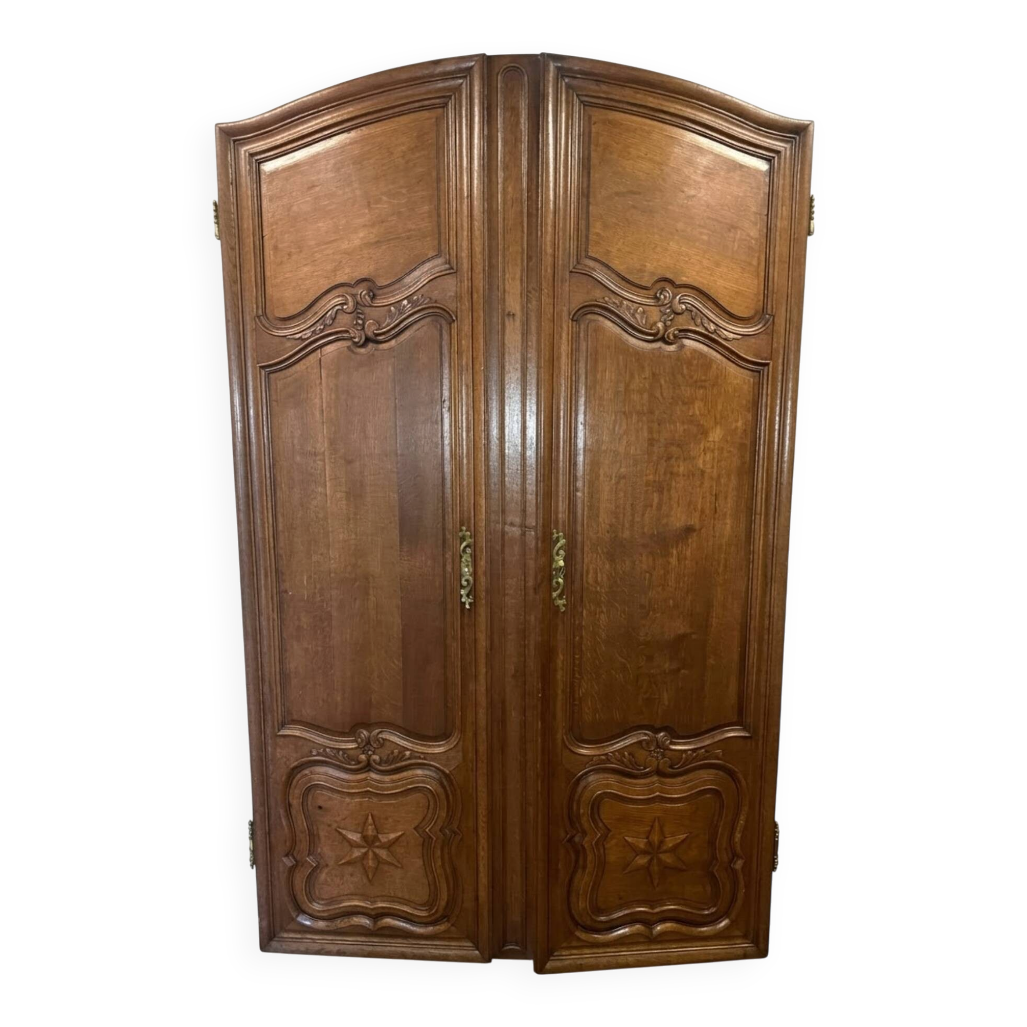 Antique oak doors in louis xv style