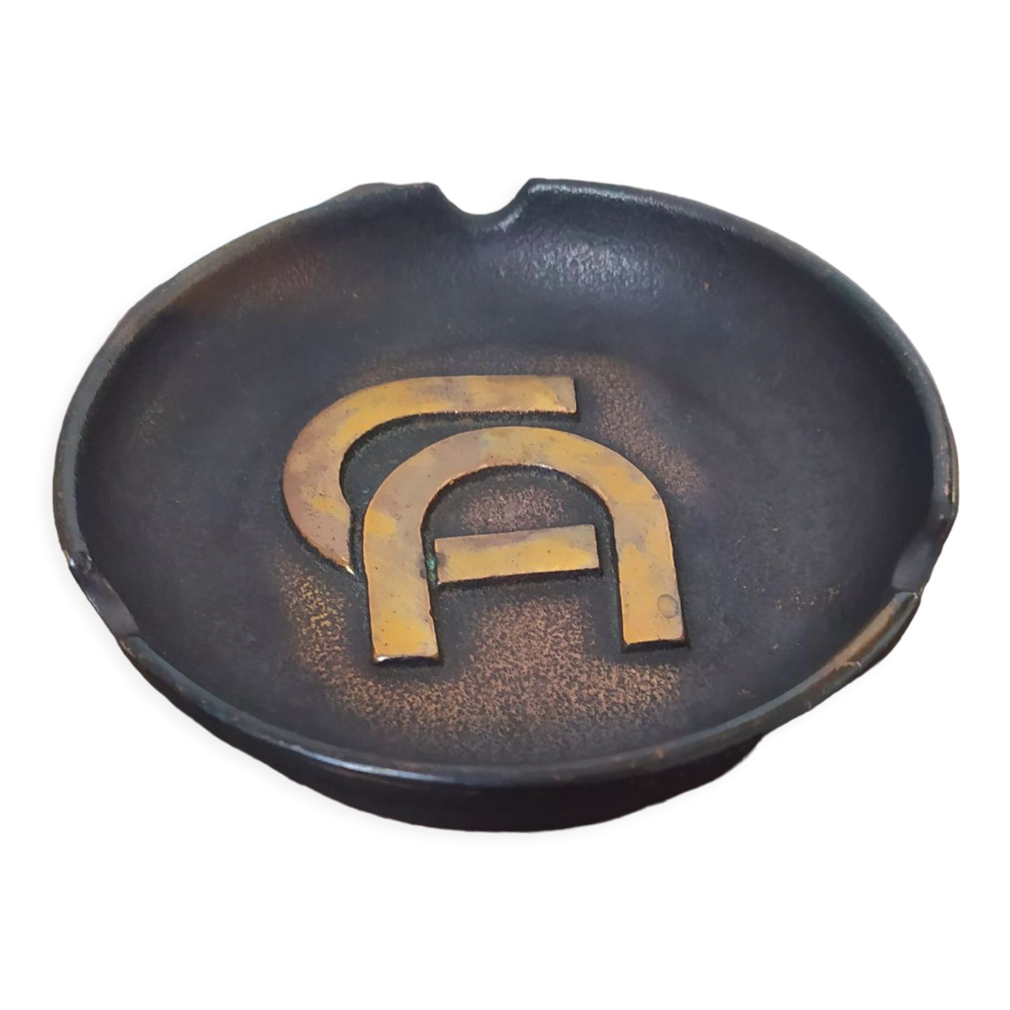 Crédit Agricole advertising ashtray in cast iron