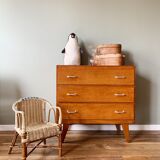 Commode vintage pieds compas