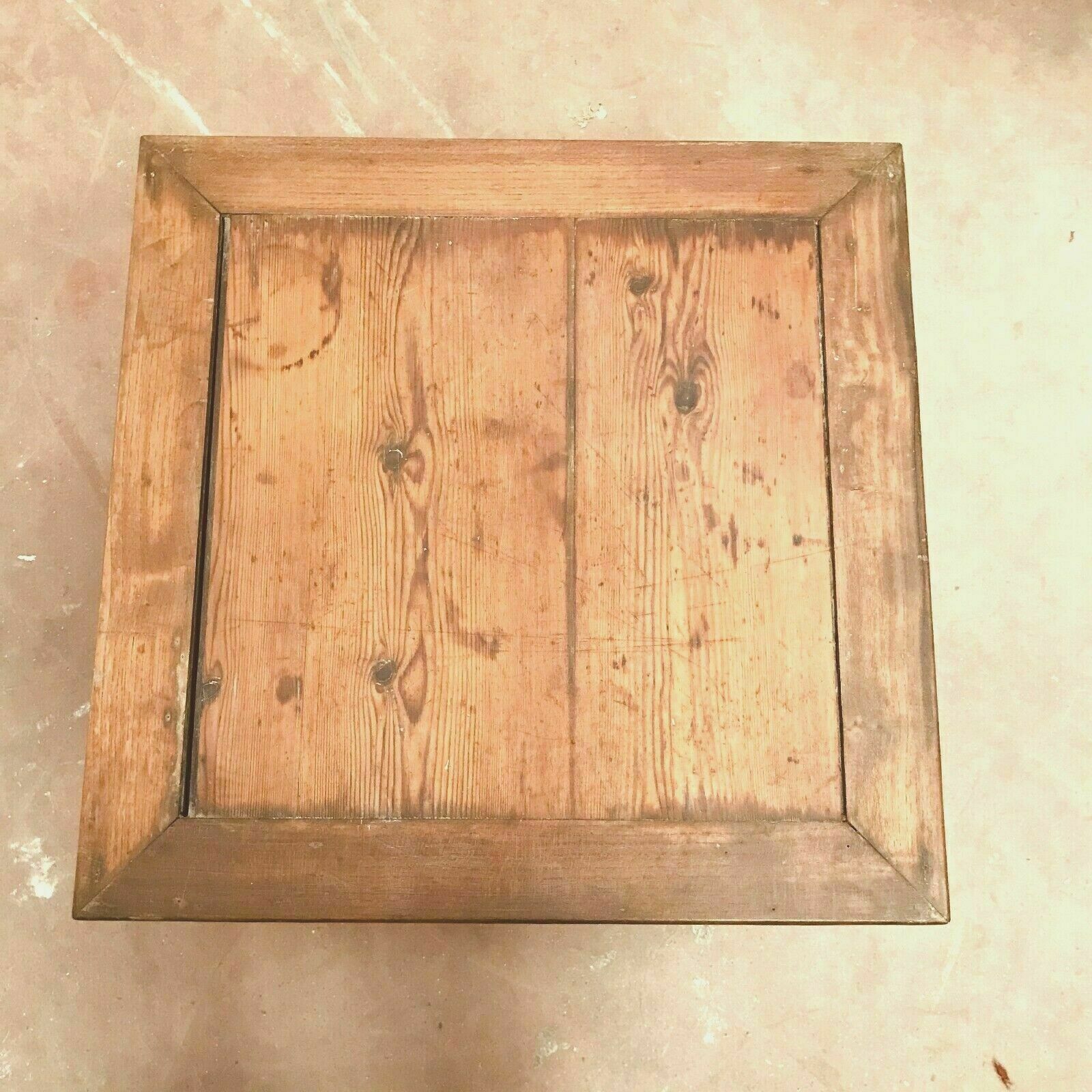 19th century massive fir storage box