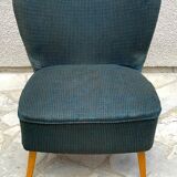 Midnight blue vintage cocktail chair