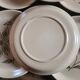 Flat stoneware plates with floral decoration – France – 1970s