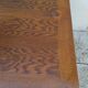 Table en chêne ancienne vintage pieds compas