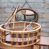 Salon d'hiver ancien en rotin (7 pièces)